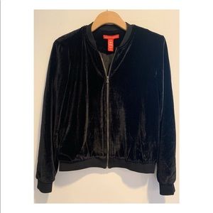 SAKS FIFTH AVE VELOUR ZIP UP